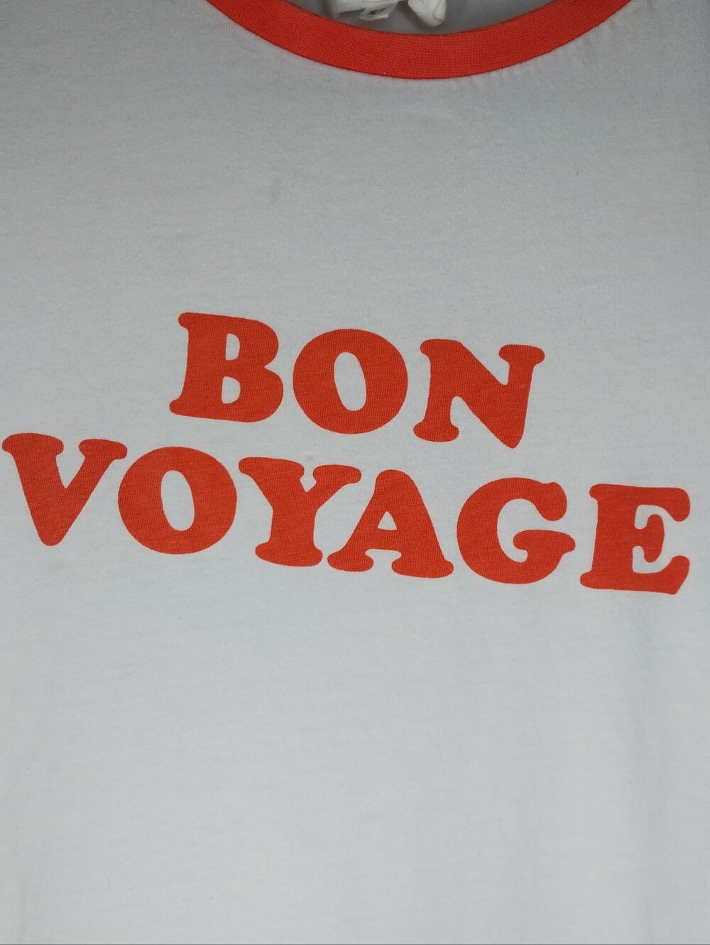 Sezane Bon Voyage Ringer Retro Vintage Inspired Baby T-Shirt - Picture 3 of 9
